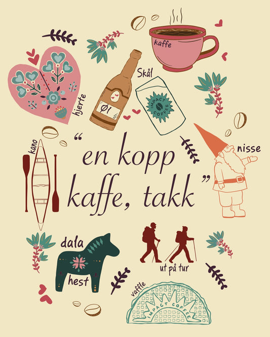 En Kopp Kaffe, Takk Print